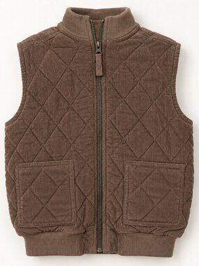 NWT Pehr Corduroy Kids Quilted Vest Portobello Kids 6-7
